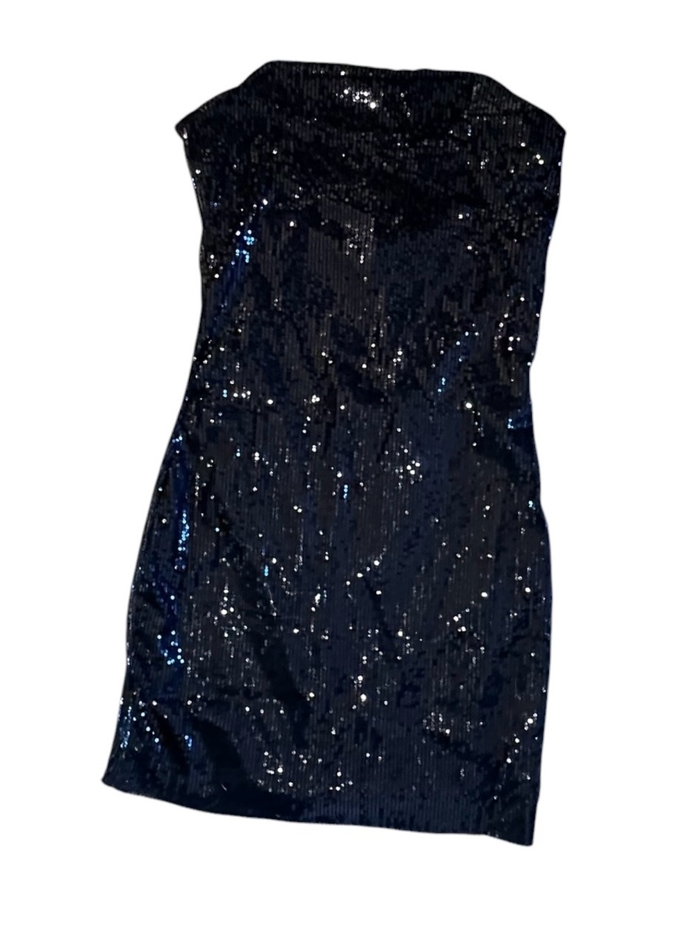 Urban Outfitters UO Lioness Eastside Strapless Sequin Stretch Mini Dress Medium - Picture 3 of 11
